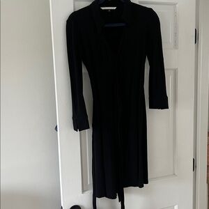 Black DVF Mini Wrap Dress (6)